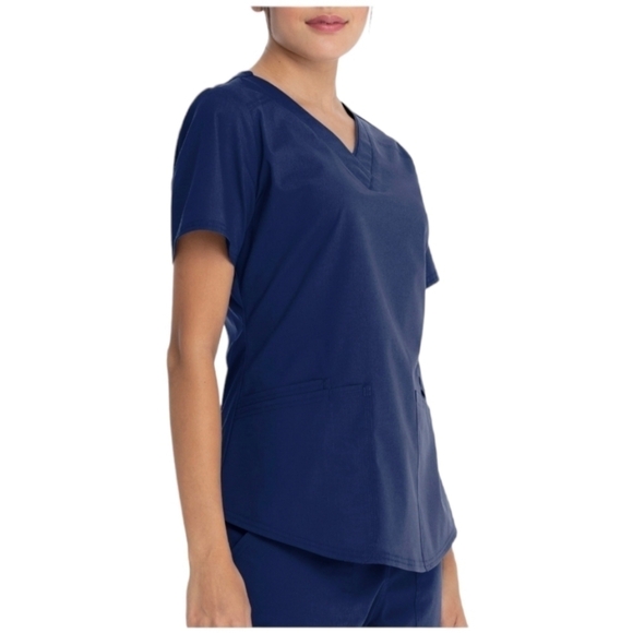 SCRUBSTAR Women's Core‎ Essentials Stretch V-Neck Scrub Top WM01T893 2XL New - Picture 2 of 9